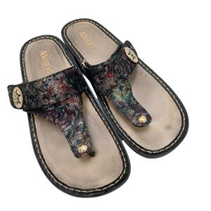 Alegria Carina Veranda Sandal Size 41 US 10.5-11 Metallic Colorful Comfort